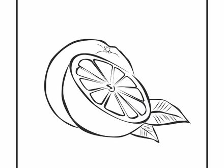 440x330 38 Coloring Pages Of Oranges, Fruit Coloring Pages For Toddlers
