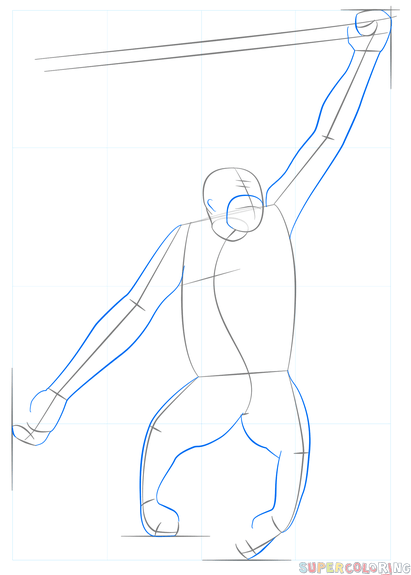 411x575 How To Draw An Orangutan Step By Step Drawing Tutorials