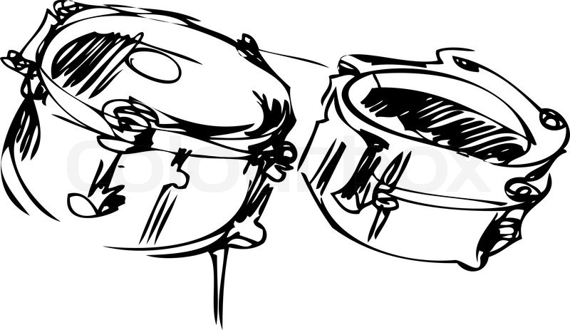 800x463 A Sketch Of Percussion Instruments A Orchestra Stock Vector