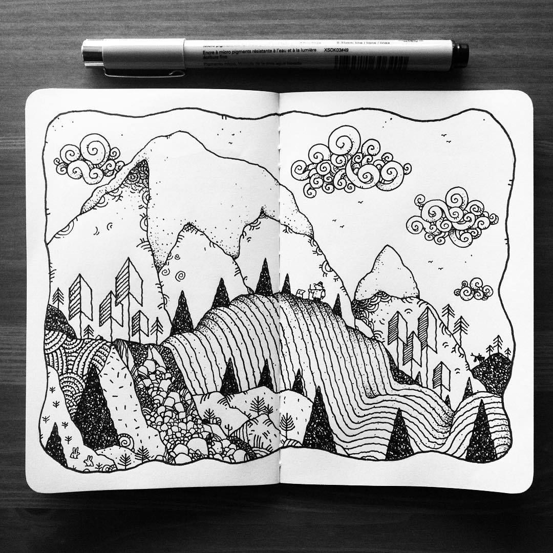 1080x1080 It's This (At Portland, Oregon) Sketchbooking