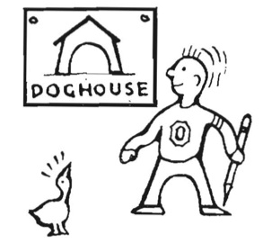 293x280 1939 Doghouse Drawing. From The 1939 Oregana (University Of Oregon