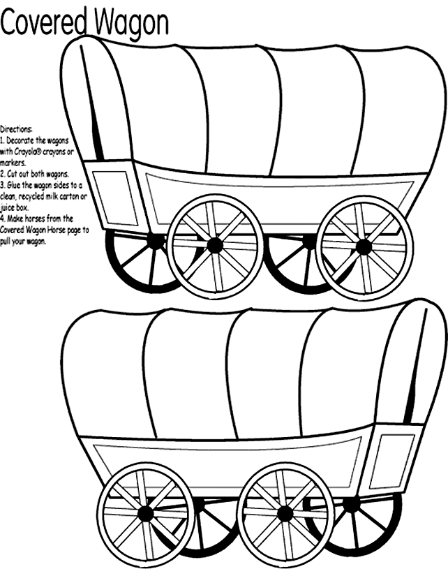 642x815 Oregon Trail Wagon Clipart