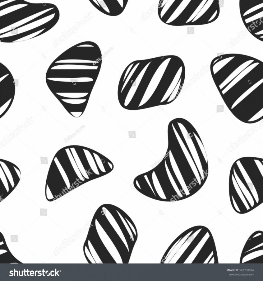 846x902 Furniture Organic Shapes Seamless Pattern Vintage Memphis Stock