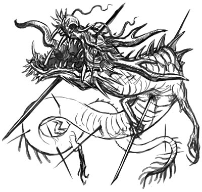 400x380 Zombie Oriental Dragon By Aogachou