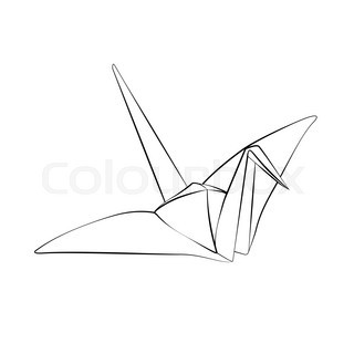 320x320 Origami Birds Stock Vector Colourbox