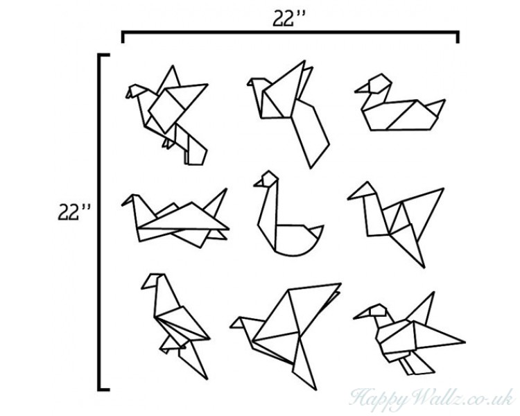 750x600 Birds Vinyl Wall Decal