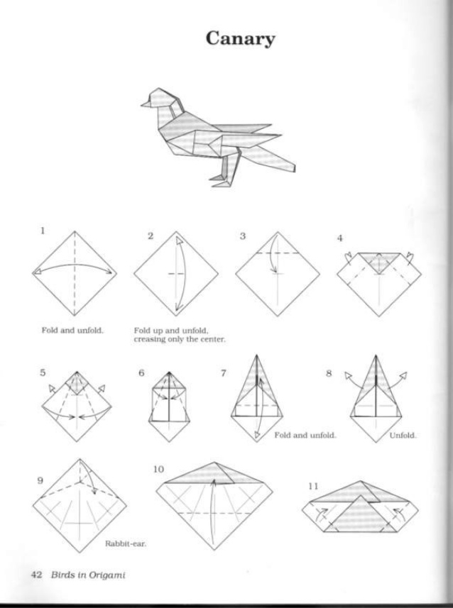 Origami Bird Drawing at GetDrawings | Free download