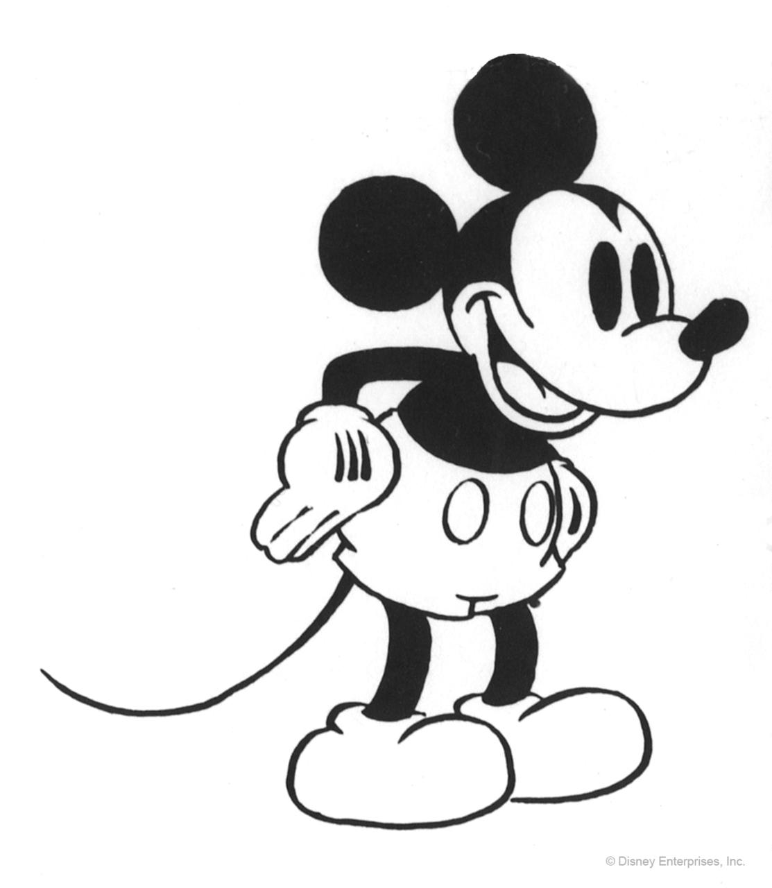 1113x1280 How To Draw Vintage Mickey Mouse