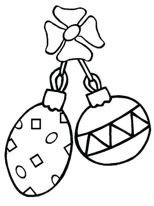 518x690 Coloring Pages Christmas Ornaments Printable Printable Coloring