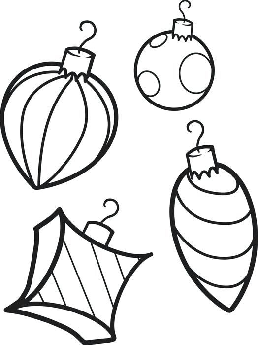 524x700 Christmas Ornament Coloring Page