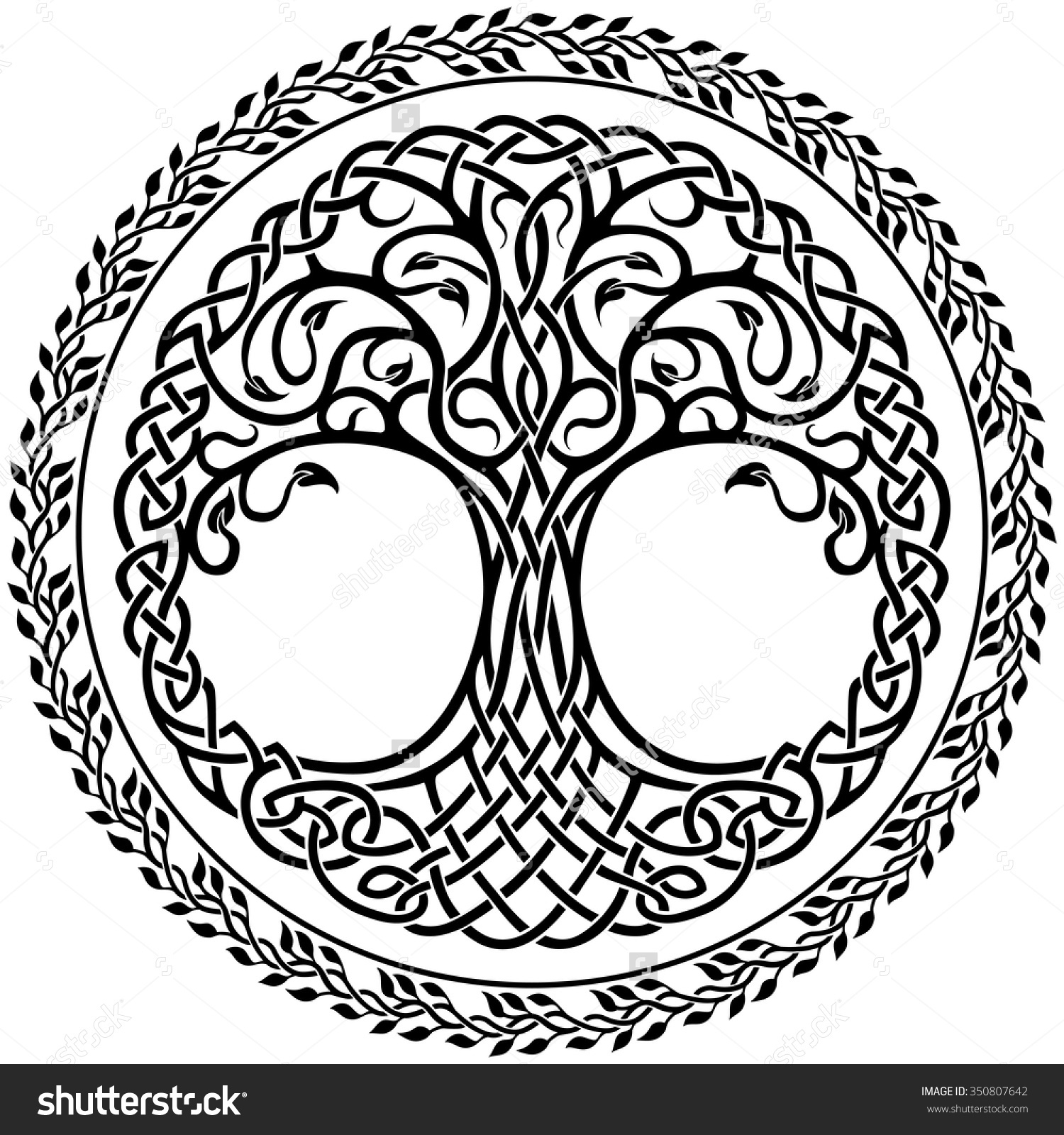 1500x1600 Celtic Tree Of Life Drawing Vector Ornament, Decorative Celtic