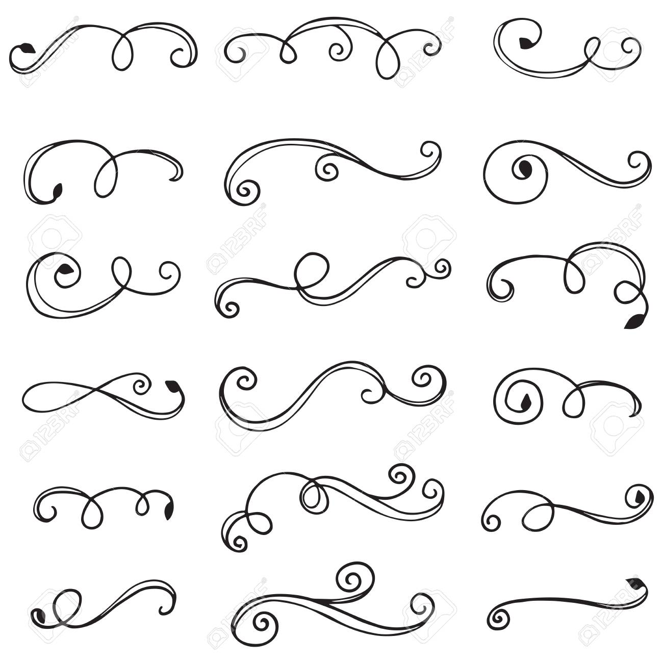 1300x1300 Ornamental Lines And Stripes Doodle Of Free Hand Drawing Sketch