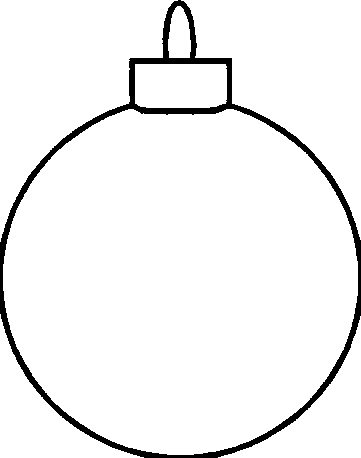 361x458 Christmas Ornaments Outline Preschool To Amusing Draw Coloring