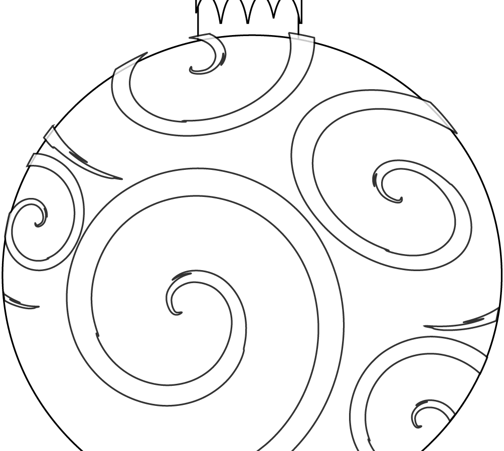 1005x900 Colour And Design Your Own Christmas Ornaments Printables In Color