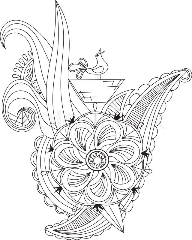 640x800 Vector Handmade Ornaments Stock Vector Colourbox