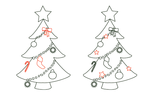 540x333 Cartoon Christmas Tree Drawings