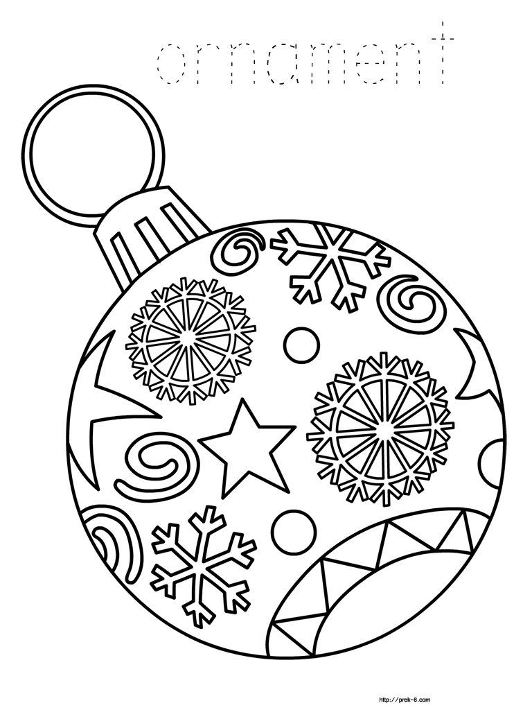 768x1024 Christmas Balls Coloring Pages