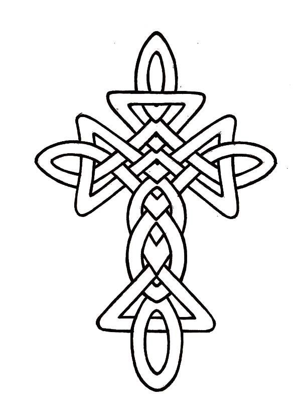 600x828 Celtic Cross Coloring Pages Page 1 Painting Inspirations