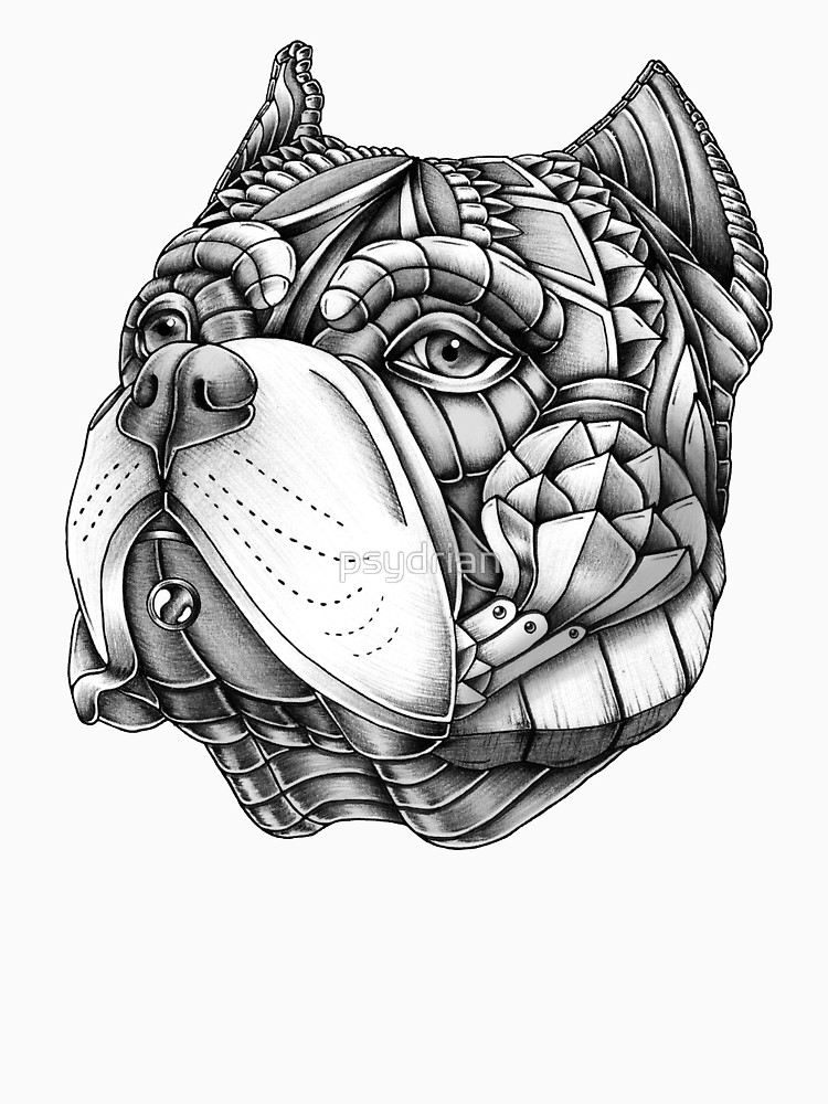 750x1000 Ornate American Bully Unisex T Shirt By Psydrian Redbubble