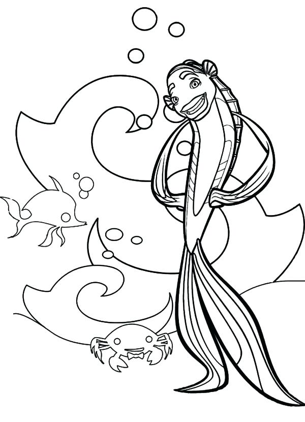 600x830 Inspirational Oscar Coloring Pages Print Picture Of Shark Tale