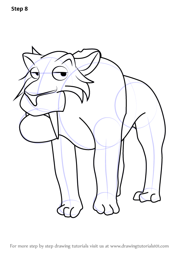 596x843 Learn How To Draw Oscar From Ice Age (Ice Age) Step By Step