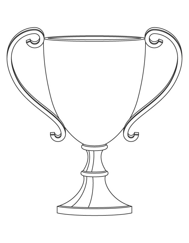 630x810 Trophy Coloring Page