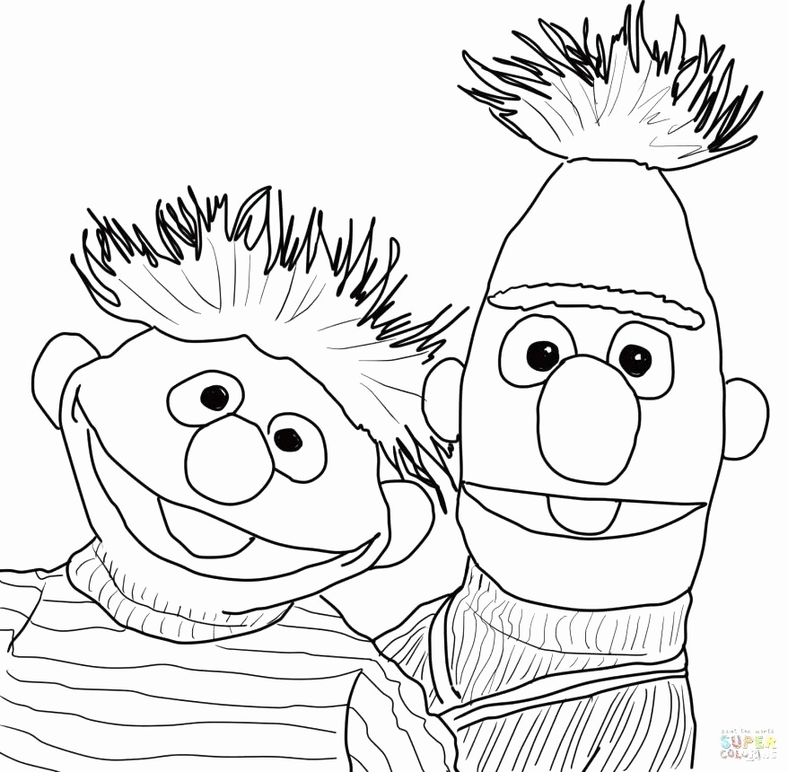 878x860 Free Printable Coloring Pages Sesame Street Characters Pictures