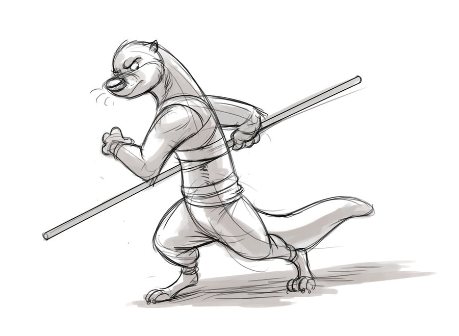 900x659 Kung Fu Otter By Temiree