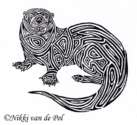 469x427 Otter Art Otter Tribal By ~nikki Vdp