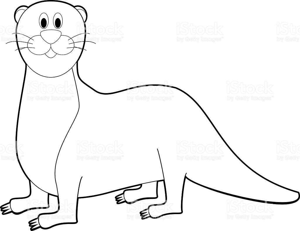 1024x791 Otter Clipart Easy