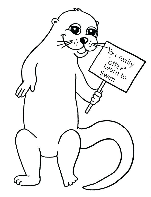 618x809 Sea Otter Coloring Page Baby Sea Otter Coloring Page Synthesis.site