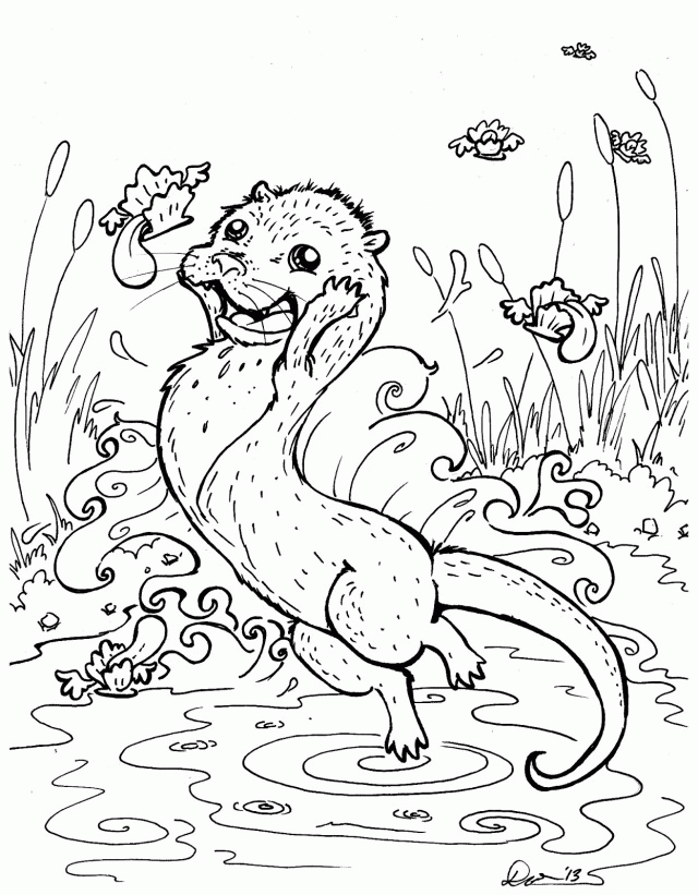 640x821 Sea Otter Drawings Many Interesting Cliparts