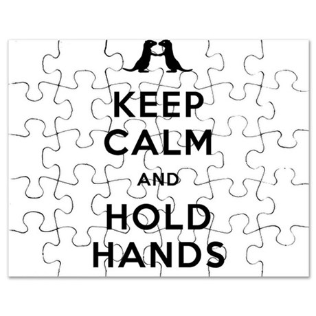 460x460 Otters Holding Hands Puzzles, Otters Holding Hands Jigsaw Puzzle