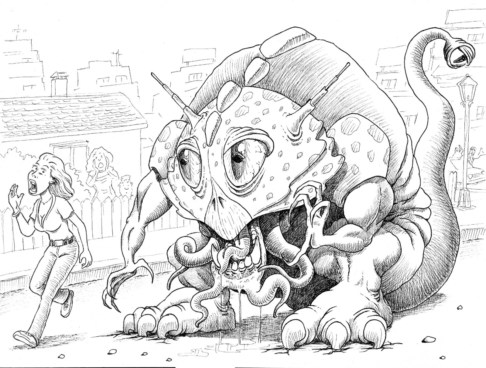 1600x1211 It Came From Outer Space! Picture, By Krigios For Aliens Drawing