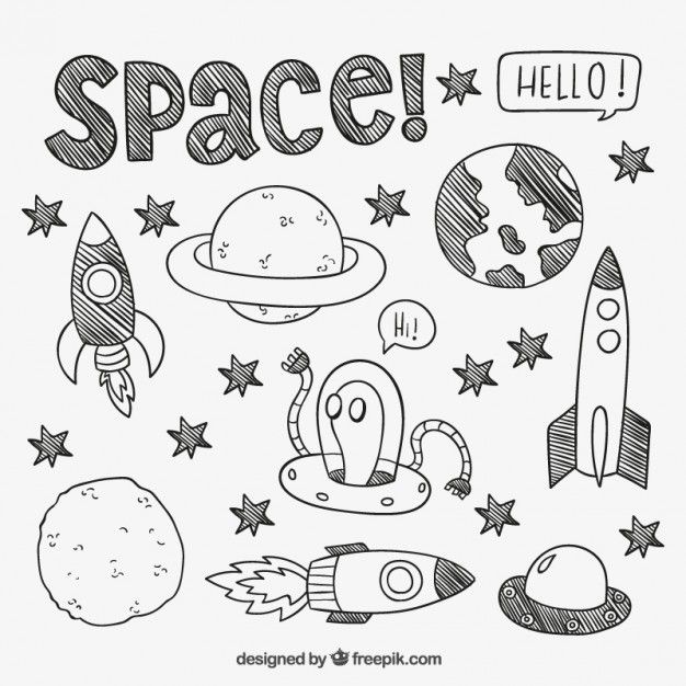 Outer Space Drawing at GetDrawings | Free download