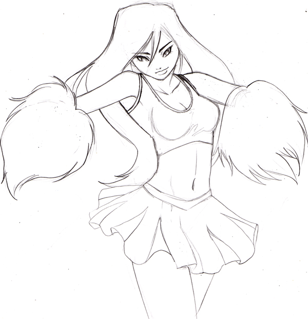 600x622 Shego In Cheerleader Outfit By Diasregin