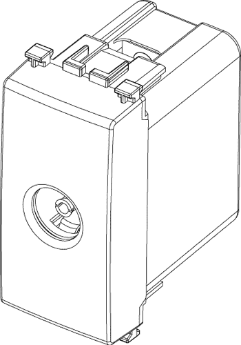 350x500 Tv Socket Outlets Tv 40 862mhz Through Line Outlet 20db W