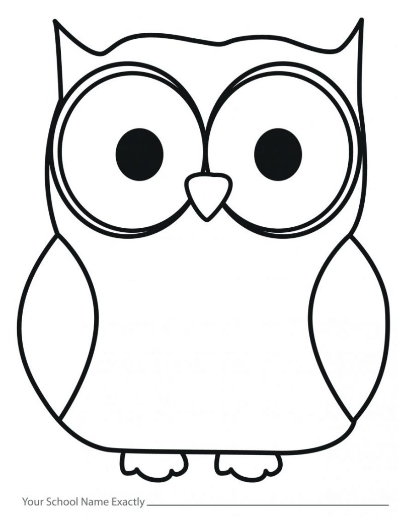 Printable Owl Outline Template - Customize and Print
