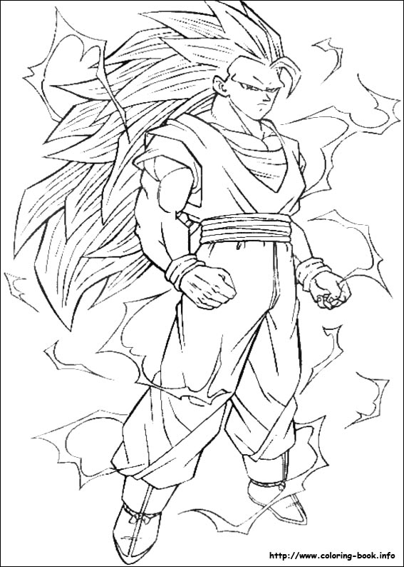 567x794 Smartness Design Dragon Ball Z Outline Coloring Pages On Book Info