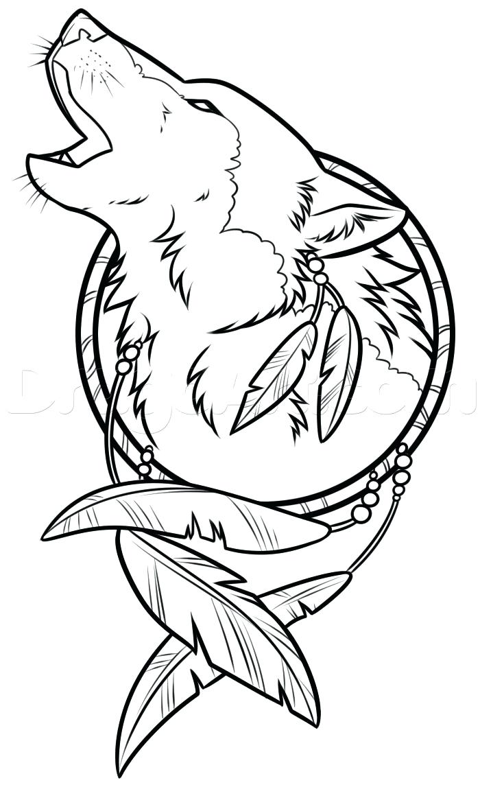 700x1147 Wolf Girl Outline By Winged Drawing Face Pup Simple Wolf Outline