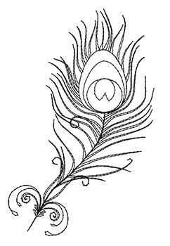 242x350 Peacock Feathers With Mylar Purely Gates Embroidery