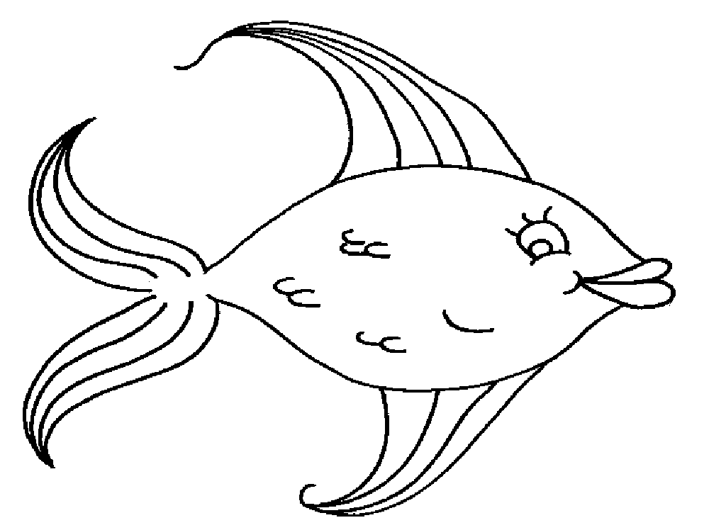 1024x748 Fish Outline Printable