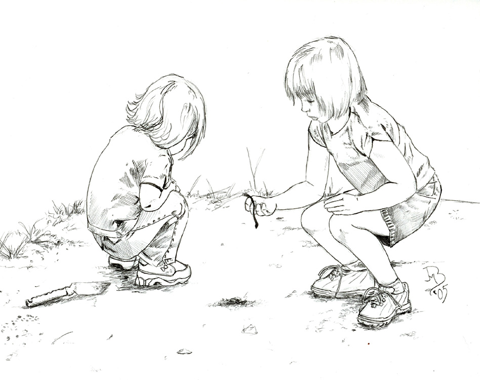 948x750 Photos Drawings Of Kids Playing,
