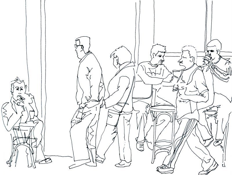 800x606 Bicyclistic Blog Archive Drawing Outside A Dublin Pub