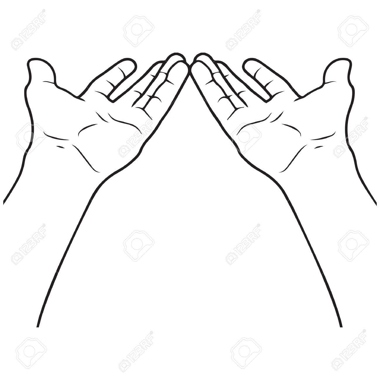 1300x1300 Outstretched Hands Royalty Free Cliparts, Vectors, And Stock