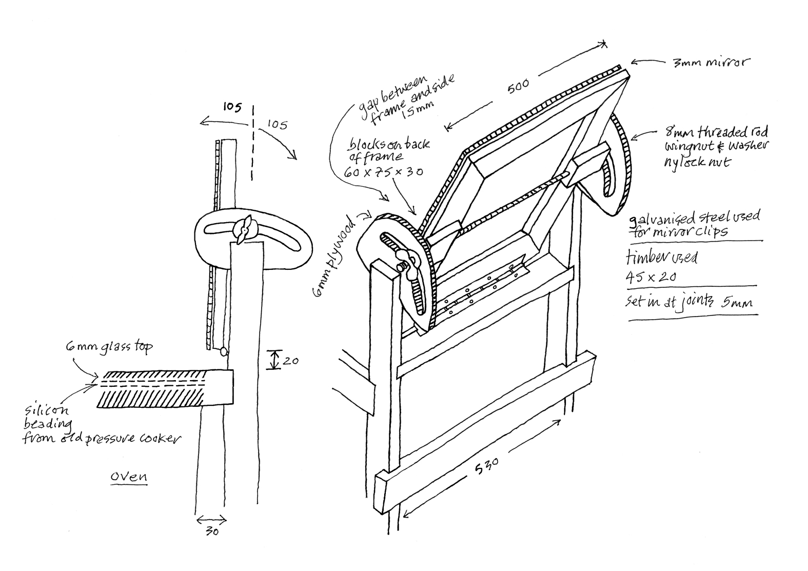 1575x1113 A Simpler Life El Pocito Drawing Solar Oven Mark Vi El Pocito