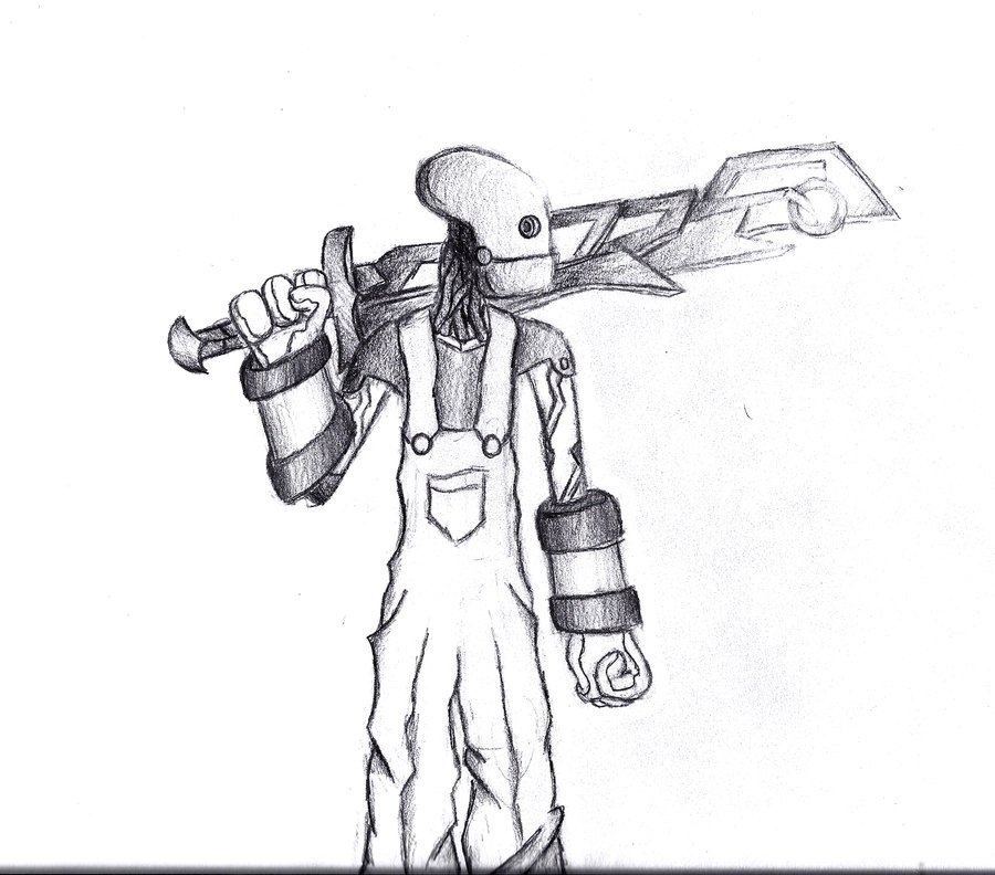 900x792 Robot With Overalls By Adriussym