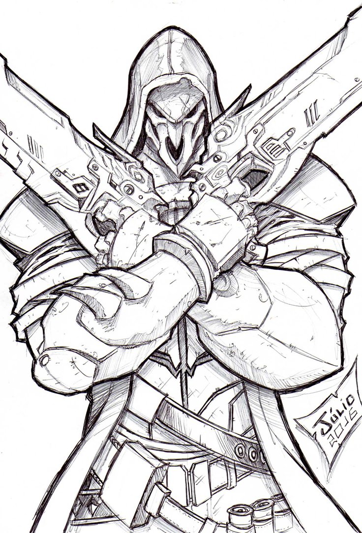 736x1084 Reaper Overwatch By Vandalocomics Drawing Overwatch