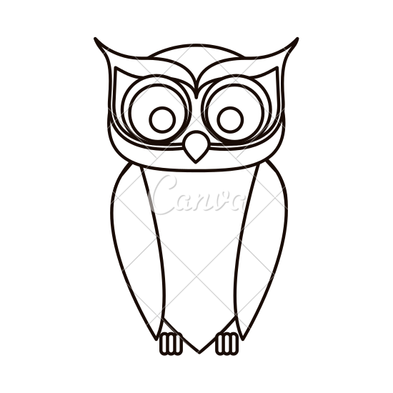 550x550 Owl Cartoon Design