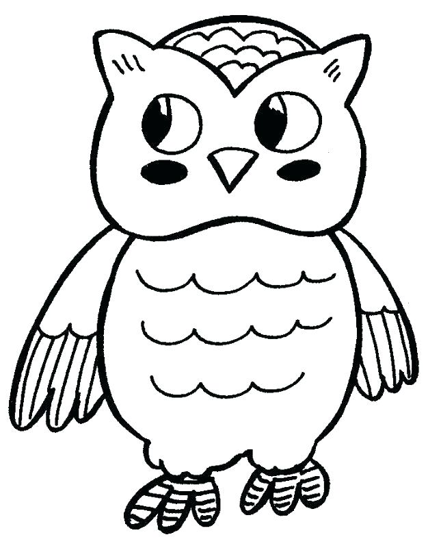 645x800 Stunning Free Owl Coloring Pages Fee Cartoon Page Cute Baby